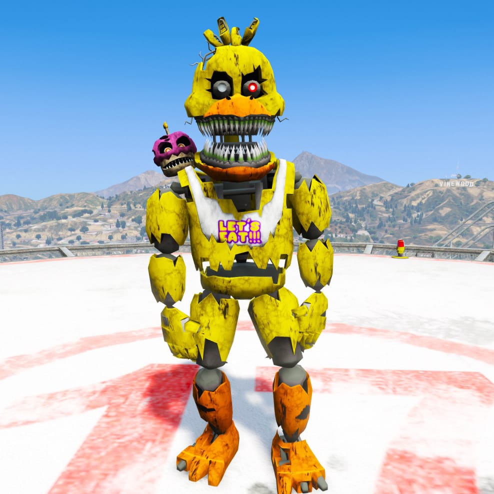 GTA 5 Mods Among Us FNAF Nightmare Chica - GTA 5 Mods Website